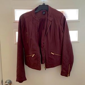 Faux leather jacket